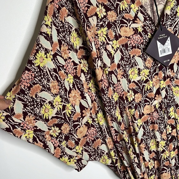 NWT AVA & VIV Plus size Target Floral Short Sleeve Dolman Dress - Picture 5 of 9